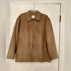 Men’s thin jacket. Beautiful light tan color, very classy look. Size Large